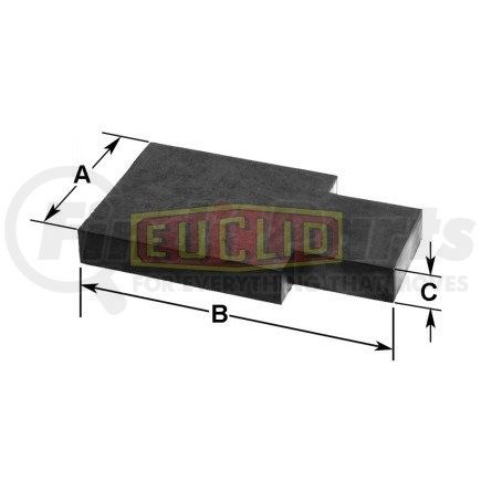 EUCLID E2946 Wrapper, 5-3/4 Round Axle, Rubber