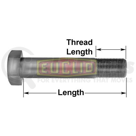 Euclid E-1859 Top Pad Bolt, Length Varies By Spring Size