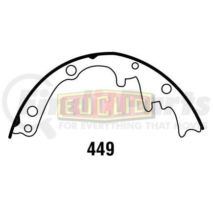 Euclid E-8129 Drum Brake Shoe