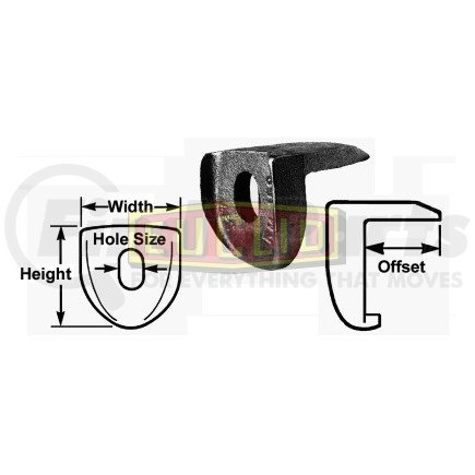 Euclid E-5820 Euclid Wheel Rim Clamp