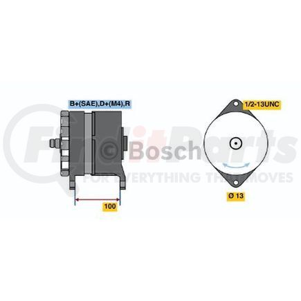 Bosch 0-122-469-004 New Alternator