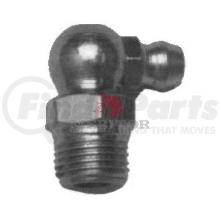 Meritor 1199L2118 Grease Fitting - 0.75" Length, 90 degrees, 0.25" - 28 Thread