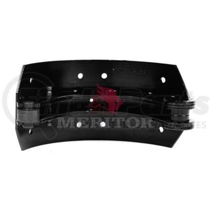 Meritor A183222M1157 Drum Brake Shoe & Pin - 14.50" Diameter, 6.00" Width, Unlined, 8 Rivet Holes