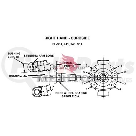 Meritor A213111J2298 KNUCKLE ASSY