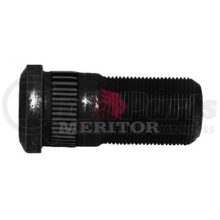 Meritor R005898R Wheel Stud - 3 3/16" Length from Under Head, 1-1/8-16 Thread, Round Head Style