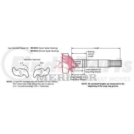 Meritor R607208 Air Brake S - Camshaft