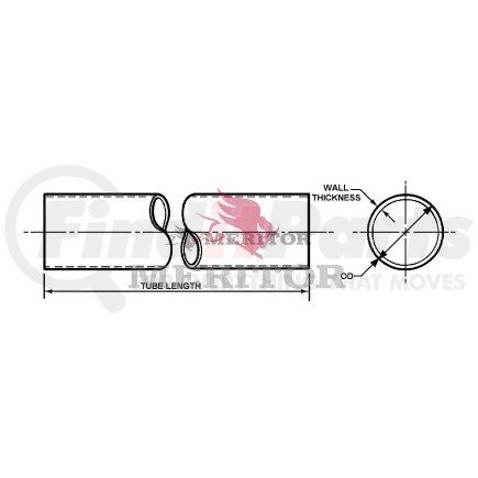 Meritor RT 4 12 72 Multi-Purpose Hardware - Meritor Genuine - Rnd Tubing