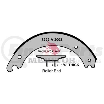 Meritor SF5234720QP LINED SHOE