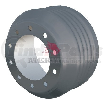 Meritor 50123815002 Brake Drum - 8.78" Pilot, 11.25" Bolt Circle, 10 Drum Bolt Holes