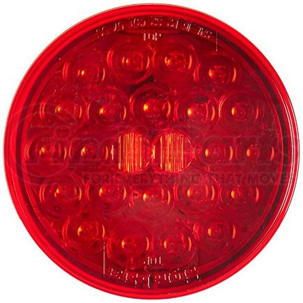 Truck-Lite 4050-P Brake / Tail / Turn Signal Light - Pl-3, 12V, Signal-Stat, Red Round, 24 Diode Poly Bag