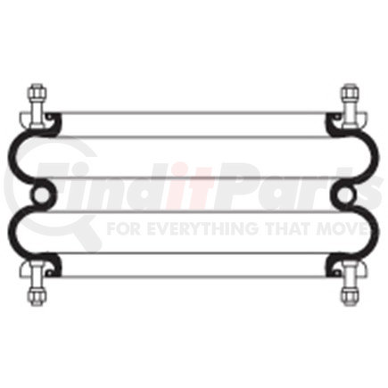 Firestone W013587271 Airide Suspension Air Spring Double Convoluted 28