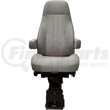 National Seating 50764361 Air Seat - Hi Back — Gray Cloth w/ Arms