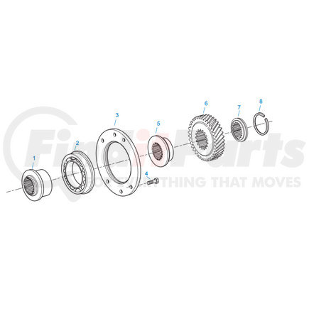Eaton K-3339 Basic Overhaul Kit - w/ Snap Rings, O-Rings, Bearings, Springs, Instructions