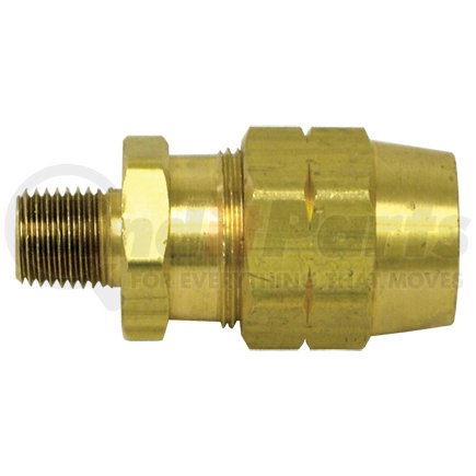Tectran 84024 Air Brake Air Line Fitting - Brass, 3/8 in. I.D Hose, without Spring Guard
