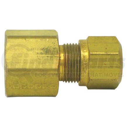 Tectran 85036 Air Brake Air Line Connector Fitting - Brass, 1/4 in. Tube, 1/8 in. Pipe Thread, Female