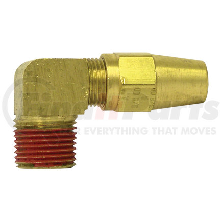 Tectran 86056 Air Brake Air Line Elbow - Brass, 1/4 in. Tube Size, 1/4 in. Pipe Thread, Male