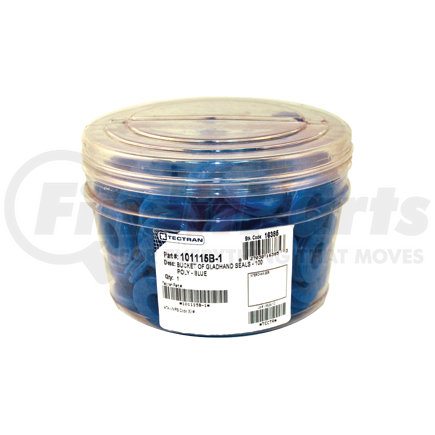 Tectran 16385 Air Brake Gladhand Seal - Blue, Polyurethane, 1-1/4 in. dia., Traditional Sealing Lip