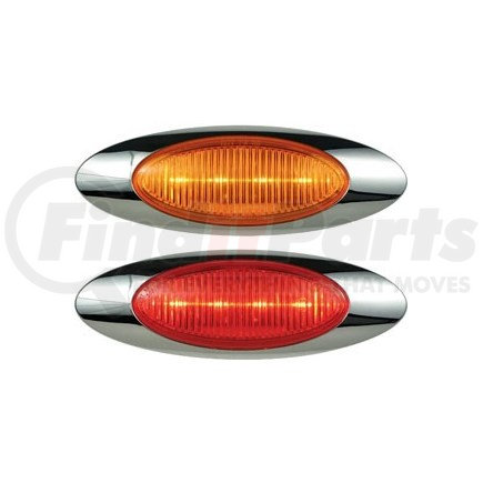 Optronics 00212307B Yellow marker/clearance light, .180 male bullets (Representative Image) LIGHTS ONLY -- NO BEZELS