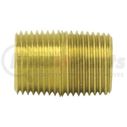 Tectran 88096 Air Brake Pipe Nipple - Brass, 1/2 inches Pipe Thread, Closed Type