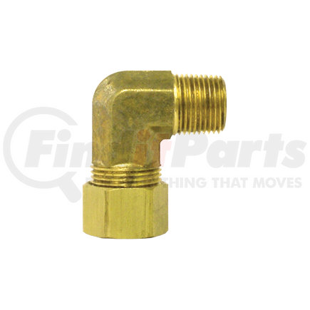 Tectran 88318 Compression Fitting - Brass, 5/8 - in. Tube, 3/8 - in. Thread, Male Elbow