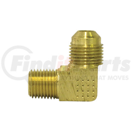 Tectran 89285 Flare Fitting - Brass, 1/4 in. Tube Size, 1/8 in. Pipe Thread, Male Elbow