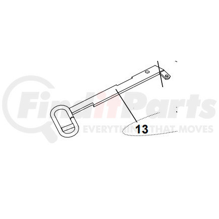 JOST SK73105-15 - handle | fifth wheel release lever retainer