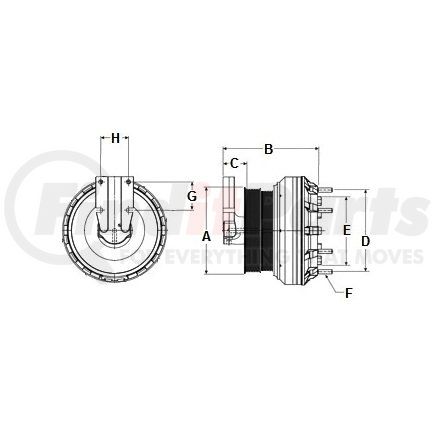 Horton 99A9701 Engine Cooling Fan Clutch