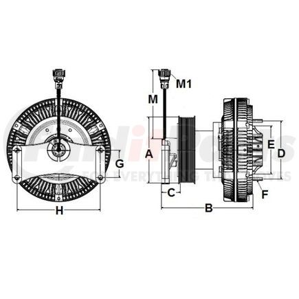 Horton 9910141 RCV250 Fully-Variable Fan Drive