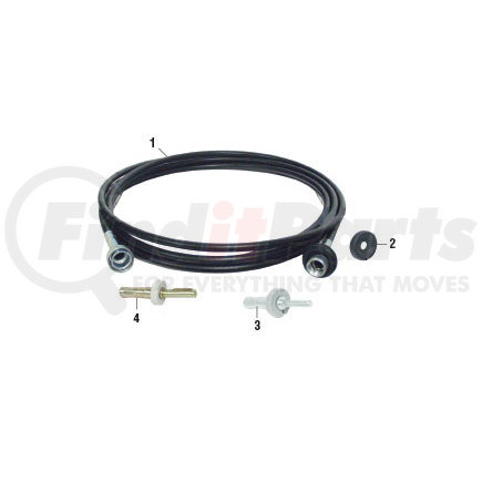 PAI 2975-090 Tachometer Cable - Tachometer / Speedometer Cable 7/8in-18 Thread x 5/8in-18 Thread Length: 90