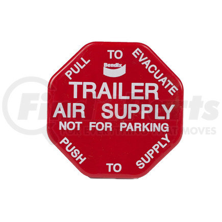 BENDIX 298817 - new knob mv-3 red, trailer air supply