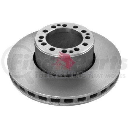 Meritor 68326014 Air Disc Brake Rotor - EX225, 434mm OD, 45mm Disc Thickness, Hat Shaped