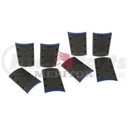Meritor F557T4592A Fras-Le Drum Brake Shoe Lining Kit - Per Axle