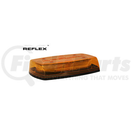 ECCO 5550A 5550 Series Reflex Microbar Beacon Light - Amber, 4 Bolt Mount