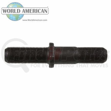 World American WA07-6064 Wheel Stud - Right Hand, 2 31/32" Length Under Head, Headed Disc, Serrated Body