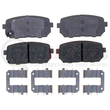 ACDelco 14D1296CH Ceramic Rear Disc Brake Pad Set with Hardware