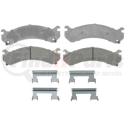 ACDelco 14D784MH Semi-Metallic Front Disc Brake Pad Set with Hardware
