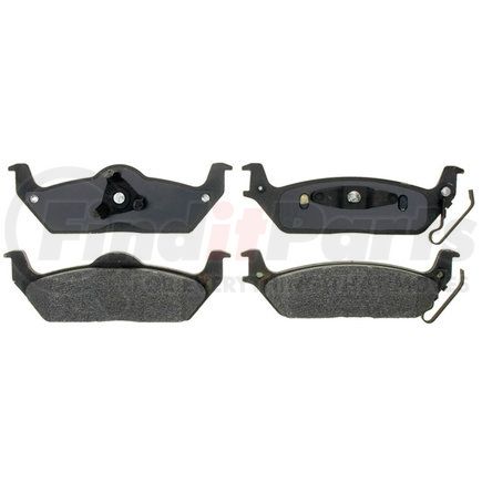 ACDelco 14D1012M Semi-Metallic Rear Disc Brake Pad Set with Wear Sensor