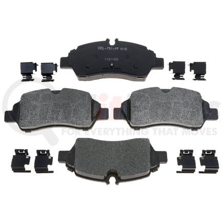 ACDelco 17D1775MH Semi-Metallic Front Disc Brake Pad Set