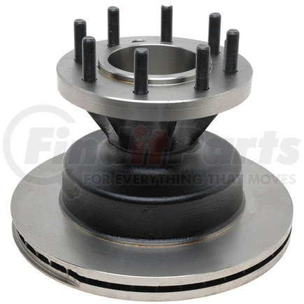 ACDelco 18A724A Non-Coated Front Disc Brake Rotor and Hub Assembly