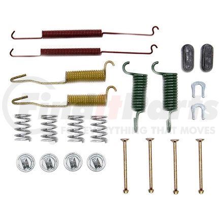 ACDelco 18K840 Rear Drum Brake Spring Kit with Springs, Pins, Retainers, Washers, and Caps