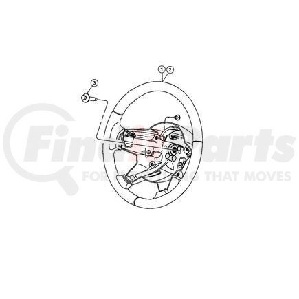 CHRYSLER 5JZ04XDVAC - wheel. steering. diagram 2