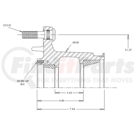 Webb 25301--7TP HUB