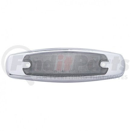 United Pacific 38435 Clearance/Marker Light - with Bezel, 12 LED Rectangular, Red LED/Smoke Lens