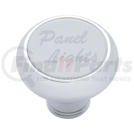 United Pacific 23492 Dash Knob - Small Deluxe, with Stainless "Panel Lights" Plaque