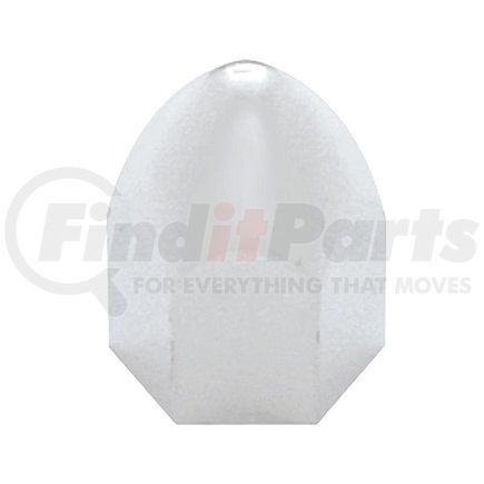 United Pacific 10062P Lug Nut Cover - 1" x 1 5/8" Chrome, Plastic, Bullet, Push-On