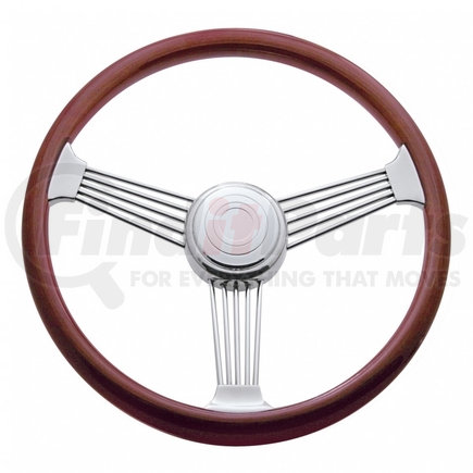 United Pacific 88111 Steering Wheel - 18", Banjo, with Hub, for 1993-1998 Peterbilt/1995-1997 Kenworth