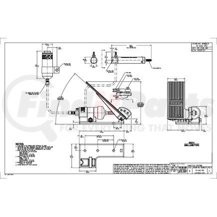 MICO 12-460-192 Throttle Control Assembly - Hydraulic Oil, with Pedal and Actuator, Slave Cylinder and Reservoir, Non-Spring Loaded Slave Cylinder