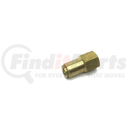 Tectran 87047 Air Brake Air Line Connector Fitting - Brass, 3/8 in. Tube, 1/4 in. Pipe Thread, Female