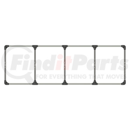 SAVE-A-LOAD 080-HP11-DR NS-10 - assembled 24" x 75" hoop 5 crossmembers, non-sparking hardware, 10 pcs-mill alum