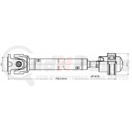 Diversified Shaft Solutions (DSS) JP-415 Drive Shaft Assembly